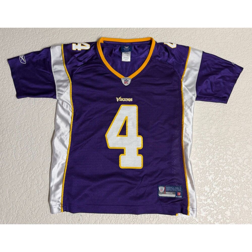 Reebok Minnesota Vikings Brett Favre #4 Women's Medium NFL Football Jersey